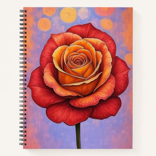 Fireheart Dreamy Rose Stationary Notebook ノートブック (正面)