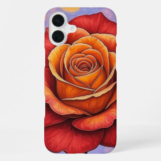Fireheart Rose Phone Case iPhone 16 Plusケース