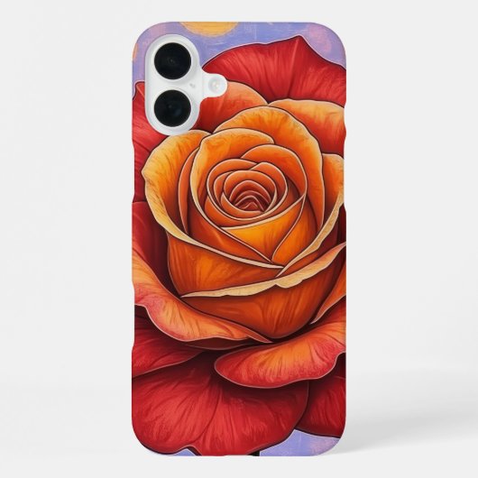 Fireheart Rose Phone Case iPhoneケース (裏面)