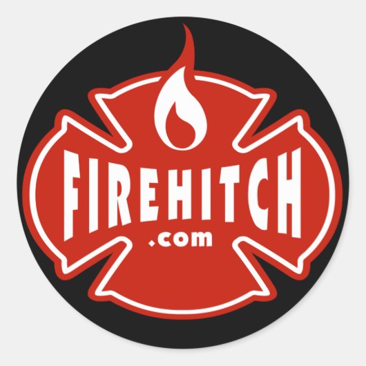 Firehitchのステッカー ラウンドシール (正面)
