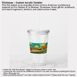Firehouse - Custom Acrylic Tumbler アクリルタンブラー