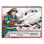 Firehouse Heroes Coloring 2025/2026 カレンダー (カバー)