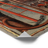 FIREMAN証明書ヴィンテージ消防署 ポスター (角)