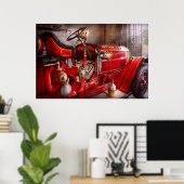 Fireman – 電話を待っている ポスター (ホームオフィス)