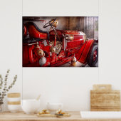 Fireman – 電話を待っている ポスター (キッチン)