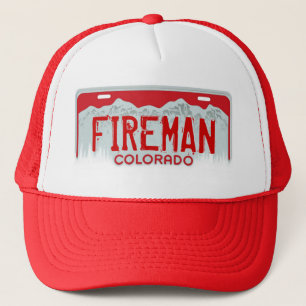 Fireman Coloradoレッドライセンスプレート記念帽子 キャップ
