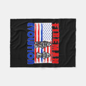 Fireman Evolution Fireman Gift Proud Firefighter Q フリースブランケット (正面(横))