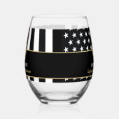 Fireman Fire Department Firefighter Retirement ステムなしワイングラス (右)
