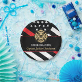 Fireman Fire Department Firefighter Retirement ペーパープレート (パーティー)