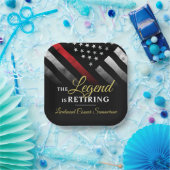 Fireman Fire Department Firefighter Retirement ペーパープレート (パーティー)