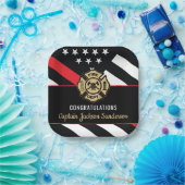Fireman Fire Department Firefighter Retirement ペーパープレート (パーティー)