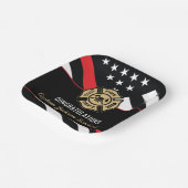 Fireman Fire Department Firefighter Retirement ペーパープレート (傾斜あり)