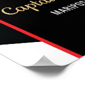 Fireman Fire Department Firefighter Retirement ポスター (角)