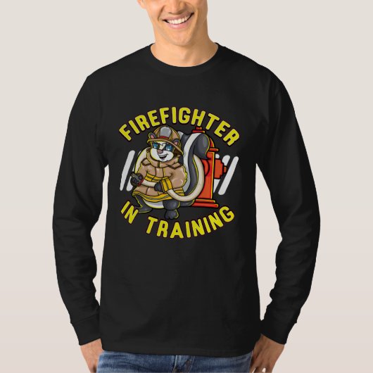 Fireman in training animal lovers children tシャツ (正面)