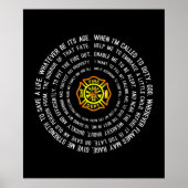 Firemans Prayer, Firefighter Motivational ポスター (正面)