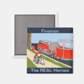 Firemen - The 実在 Heroes  Magnet マグネット (正面/裏面)