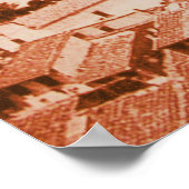 FIRENZE - 1859年 フィレンツェのパノラマビュー アンティーク ポスター (角)