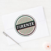 Firenze City Pride Emblem – Italian Identity ラウンドシール (封筒)