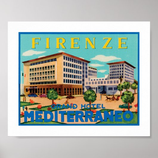 Firenze Grand Hotel Mediterraneo ポスター (正面)