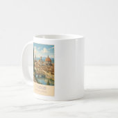Firenze, Italy – Vintage Travel Mug コーヒーマグカップ (正面左)