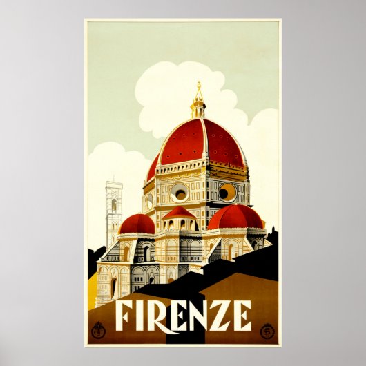 Firenze Travel Poster ポスター (正面)