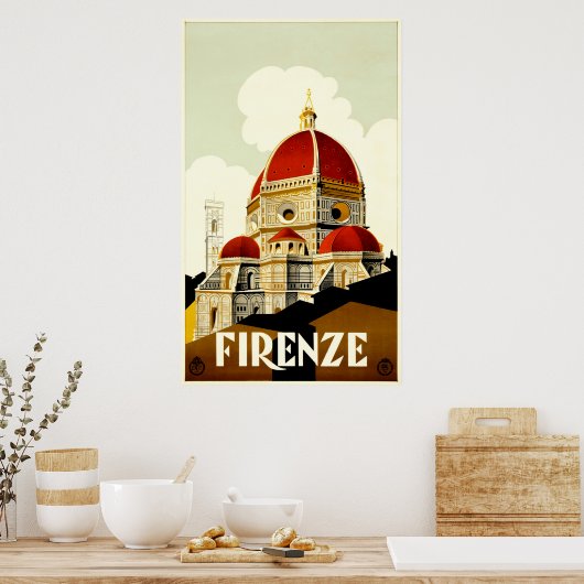 Firenze Travel Poster ポスター (キッチン)