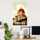 Firenze Travel Poster ポスター (ホームオフィス)