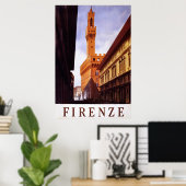 Firenze ~ Vintage Italian Travel Poster. ポスター (ホームオフィス)