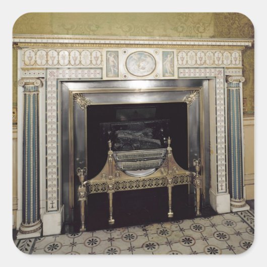 Fireplace from Syon House, Middlesex, c.1760 スクエアシール (正面)