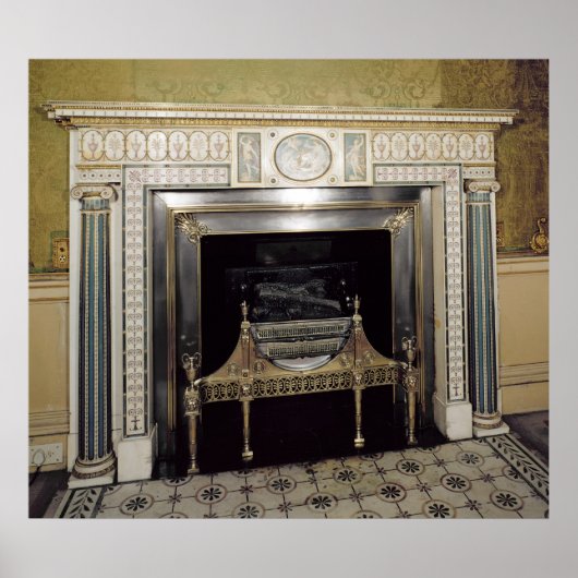 Fireplace from Syon House, Middlesex, c.1760 ポスター (正面)