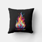 FIREPOP Colorful Polygonal Fire クッション (裏面)