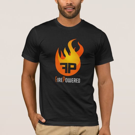 FirePoweredの前部ロゴ Tシャツ (正面)