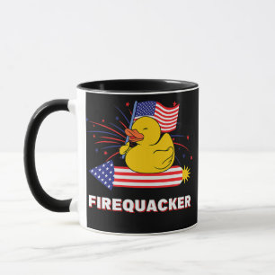 Firequacker Rubber Duck USA 7月4日 マグカップ