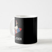 Firequacker Shirt, Funny Goose 4th Of July Shirt コーヒーマグカップ (正面左)