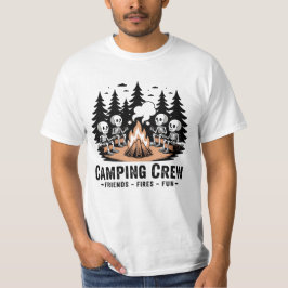 Fires Friends Fun Camping Crew Funny Camping  Tシャツ