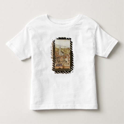 Firescreenの前のヴァージンそして子供、c.1440 2 トドラーTシャツ (正面)