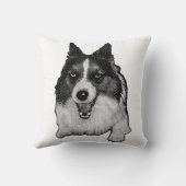 Fireside Corgi Accent クッション (裏面)