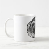 Fireside Tabby with Snow-Kissed Dots コーヒーマグカップ (左)