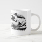 Fireside Terrier with Snow-Kissed Speckles ジャンボコーヒーマグカップ (右)