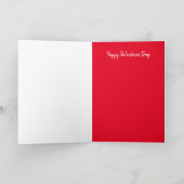 FireSnowmanのバレンタインのグリーティングカードハート シーズンカード (内部)