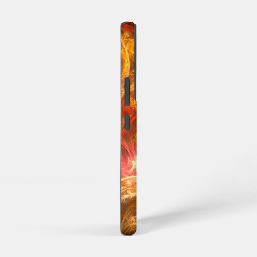 Firestorm Modern Abstract Art Red Gold Energy Samsung Galaxyケース (右側面)