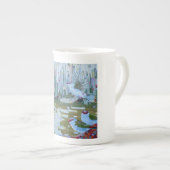 Firetailのフィンチのマグ ボーンチャイナマグカップ (正面右)