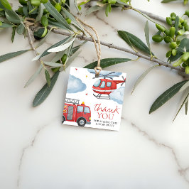 Firetruck Birthday Thank You Tag フェイバータグ