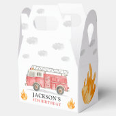 Firetruck Calling All Firefigthers Boy Birthday フェイバーボックス (オープン)