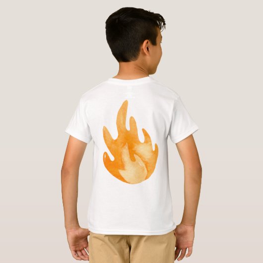 Firetruck Calling All Firefigthers Boy Birthday Tシャツ (裏面フル)