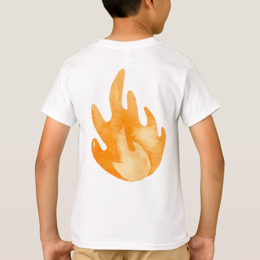 Firetruck Calling All Firefigthers Boy Birthday Tシャツ (裏面)