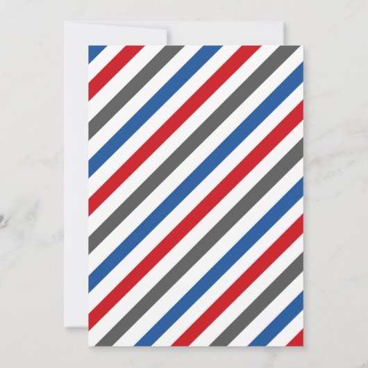 Firetruck Firefighter Kids Birthday Invitation 招待状 (裏面)