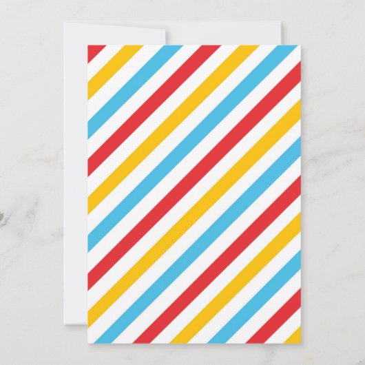 Firetruck Firefighter Kids Birthday Invitation 招待状 (裏面)