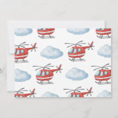 Firetruck Photo Thank You Card 招待状 (裏面)