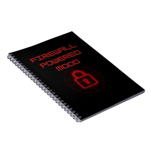 Firewall Powered Mood Cybersecurity Design ノートブック (右側)